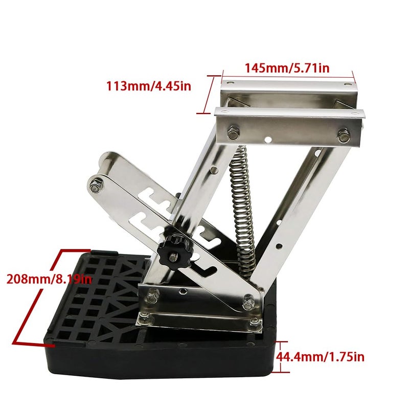 Haida 2 Stroke Outboard Motor Bracket Kicker for Boat up to 20HP, Auxiliary Heavy Duty Marine Motor Bracket Max Load 20HP - Image 2